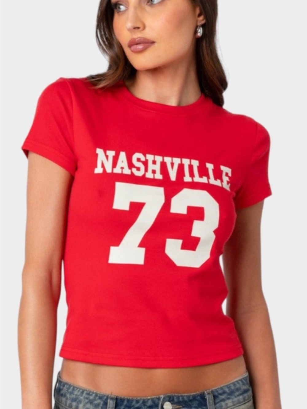 Nashville 73 Red Graphic Tee - M, like new